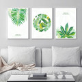 Nordic Green Tropical Leaves