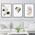 Geometric Hexagons, Diamond, Conch Shell Shapes Minimal Design