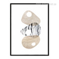 Geometric Conch Shell Minimal Digital Art