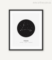 Pisces Zodiacal Constellation Adaptable, Devoted, Imaginative Print