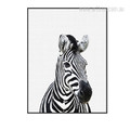 Kawaii Black and White Zebra Animal Cute Canvas Print