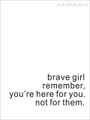 Brave Girl Inspiring Quote Digital Canvas Print