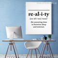 Reality Definition Wall Art