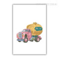 Minimal Beer Truck Design Childrens Art