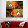 Orange Aster Flower home decor painting