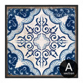 Blue and White Porcelain Moroccan Pattern Canvas Print