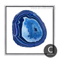 Modern Abstract Blue Onyx Gems Design Art Prints