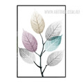 Abstract Watercolor Leaf Art