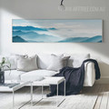 Blue Mountain Skyscape Long Wall Art