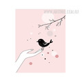 Black Baby Bird Canvas Print