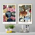 The Floating Umbrella Multicolor Canvas Prints