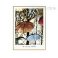 The Floating Umbrella Multicolor Canvas Print