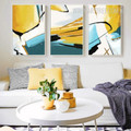 Abstract Yellow Base Wall Art (2)