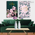 Hello Beautiful Leaves Floral Modern Framed Artwork Image Two Piece Wall Art Canvas Prints www.arttree.com.au