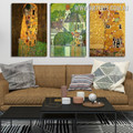 Europe Vintage Gustav Klimt Figure Symbolism 3 Piece Framed Canvas Wall Art Print Set Australia www.arttree.com.au
