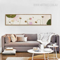 Watercolor Lotus Mood Floral Canvas Print