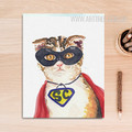 Cool Cat Animal Poster Print