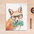 Cool Fox Animal Poster Print