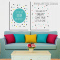 Nursery Dream Quotes Modern Framed Artwork Photo 2 Piece Wall Decor Set Canvas Prints www.arttree.com.au