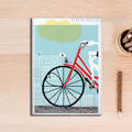 Love is All You Need Red Bicycle Poster Wall Art