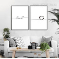 Romantic Wired Love Heart Canvas Prints