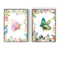 Beautiful Butterfly Leaves and Flowers Artwork