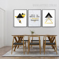 Geometric Triangles This Is Where The Magic Happens Words Canvas Prints
