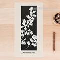 Black and White Leaves Canvas Print