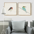 Modern Cute Birds Kingfisher Bee Eater Design Scandinavian Prints