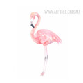 Modern Pink Flamingo Bird Print Modern Pink Flamingo Bird Print