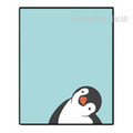 Cute Penguin Cartoon Design Nursery Wall Art
