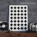 Minimalist Abstract Cross Pattern Nordic Scandinavian Art