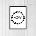 Abstract Minimalist Black and White Decorated Home Print Art