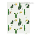 Modern Geometric Green Cactus Plant Print