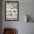 The Purpose of Life Is A Life of Purpose Inspirational Quote Canvas Print