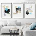Colorful Stones Abstract Geometric Painting Print
