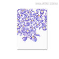 Purple Iris Blossom Floral Artwork