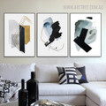 Ink Failure Abstract Watercolor Painting Print for Living Room Wall Art
