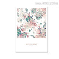 Secret Garden Modern Botanical Quotes Wall Art Decor