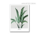 Banana Tree Leaves Botanical Quotes Modern Painting Print