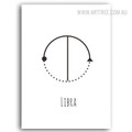 Libra Abstract Geometric Minimalist Wall Art Design