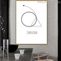 Capricorn Abstract Geometric Minimalist Painting Print for Dining Room Wall Outfit