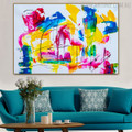 Hue Shades Abstract Handmade Oil Painting for Home Wall Outfit