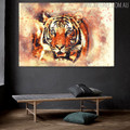 Tiger Animal Handmade Oil Vignette for Room Wall Garnish