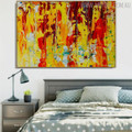 Calico Effigy Abstract Handmade Canvas Portraiture for Bedroom Wall Disposition