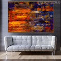 Thick Color Abstract Texture Canvas Artwork for Room Wall Getup