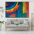 Calico Abstract Texture Acrylic Painting for Home Wall Adornment