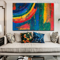 Calico Abstract Texture Acrylic Painting for Living Room Wall Assortment