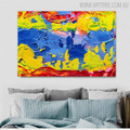 Colorific Intermingle Abstract Texture Acrylic Resemblance for Home Wall Decoration