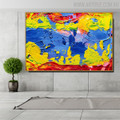 Colorific Intermingle Abstract Texture Acrylic Resemblance for Room Wall Outfit